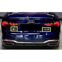 Audi Uyumlu A5 Ve Cabrio 40 Tdı Quattro S Line Bagaj Yazısı Seti 2'li Paket 3m 3d Abs