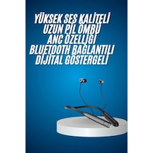 Bluetooth Kulaklık Şarj Göstergeli 100 Saat Şarj Kapasiteli Sporcu Kulaklık 001