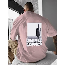 Lımıted Edıtıon Baskılı Oversize Tişört Pembe