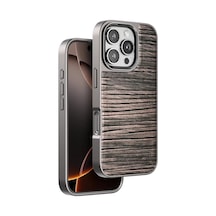 Venco Apple İphone 16 Pro Wave Kapak - Kahverengi