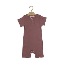 Tiffany Baby & Kids Tiffany Baby Organik Theme Cepli Kısa Rompy 88026 Kiremit