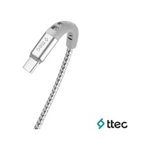 2dkx02cg Extremecable Ekstra Dayanıklı Type C Şarj Kablosu 150cm Gümüş
