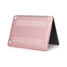 Arabulalaca Apple Uyumlu MacBook Pro 13.3'' A 1502 - A 1425 Kılıf Mat Doku Hardcase Kapak Açık Pembe