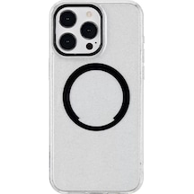 Joko Apple Apple iPhone Uyumlu  15 Pro Max Tanya Magsafe Kapak - Desen 5 Şeffaf