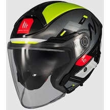 Mt Cosmo Sv Silence B3 Parlak Açık Kask Siyah - Sarı