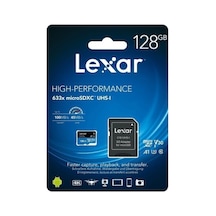 Lexar 128gb Micro Sd Hafıza Kartı Uhs-ı C10 V30 A1 4k Yüksek Hızlı Performans 100mb