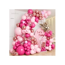 Pembe Fuşya Balon Zinciri 100 Adet Mix