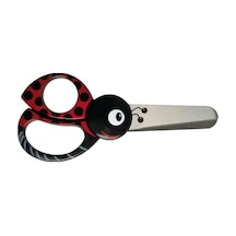 Fiskars Uğur Böceği Motifli Çocuk Hayvan Makası, 4 Yaşından İtibaren, Uzunluk: 13 Cm, Sağ Ve Sol Elini Kullananlar İçin, Paslanmaz Çelik Bıçak/plastik Saplar, Kırmızı, 1004612