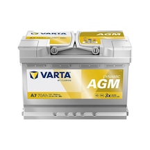 Varta A7 12v 70ah 760a Dynamıc Start Stop Agm Akü Üretim Tarihi:2026