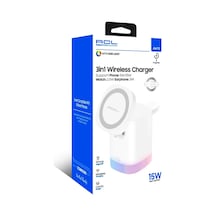 Aw13 3ın1 15 Watt Kaanabilir Wireless Şarj Standı