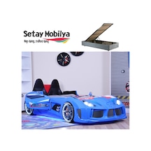 Setaymobilya Bazalı Arabalı Yatak , Audi V7 , Kapıları Açılan Full+ Full Ledli