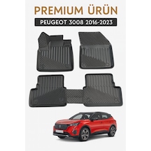 Peugeot 3008 2016 2023 Uyumlu 3d Havuzlu Oto Paspas Premium