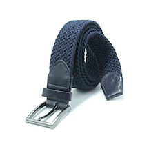 Ikil Elastik Örgü Kemer 3,5cm Lacivert Ve Beyaz Lastik Kemer Unisex 2 Adet Lacivert-beyaz