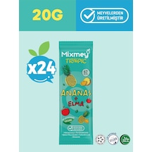 Mixmey Ananas Meyve Barı 24 Adet | Atıştırmalıklar – Vegan, Glutensiz, Koruyucusuz 20gr X 24 Adet