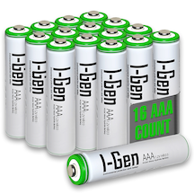 I-Gen B136 16 Adet AAA 900 mAh Şarj Edilebilir İnce Kalem Pil 1.2V Ni-MH Şarjlı Pil