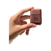 Deri Kılıflı Zippo Model Çakmak Çakmak 5685 Kahverengi
