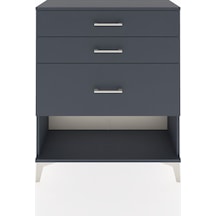Arges Şifonyer 3 Çekmeceli 88x30x106 Antrasit-antrasit Antrasit