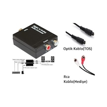 Dijital Optik To Analog Çevirici - Optik Kablo - Rca Kablo (463769311)