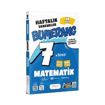 7. Sınıf Bumerang Matematik 40 Haftalık Deneme Günay Yayınları