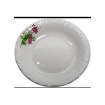 Porland Porselen Lal 12'li Çukur Yemek Tabak 17 Cm