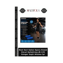 Özel Seri Salon Sporu Enerji Vücut Geliştirme Jr-135 Sünger Saplı Atlama İpi