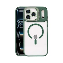 Joko Apple İphone 17 Pro Remim Lensli Magsafe Standlı Kapak - Koyu Yeşil