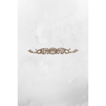 Dekoratif Poliüretan Tavan-duvar-mobilya -dekor-kapı Tacı 34,5 Cm X 5 Cm