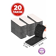 20 Takım Halı Kilim Koltuk Örtüsü Tablo Sabitleyici Arkası Yapışkanlı Cırt Cırt Bant En:2cmxboy:5 Cm