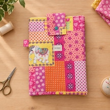 Patch&soul Masal Bahçesi Patchwork Kitap Ve Tablet Kılıfı 25x19 Cm El Yapımı