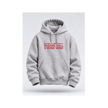 North Whiskers 9 Wine Wine Hoodie Unisex Kapüşonlu Sweatshirt Gri - 931367613 Gri - 931367613 Gri