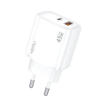 Hp-c31 45 Watt Gan Şarj Adaptörü 2-port Charger Hızlı Şarj Adaptörü Type C Kablo Dual-port Charger Qc 3.0
