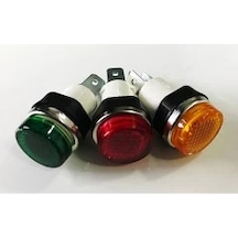 14mm Sarı Sinyal Lambası Soketli 220v