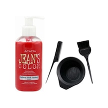 Jeans Color Saç Boyası Somon 250ml Ve Fluweel Saç Boya Kabı Seti