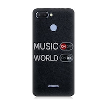 Xiaomi Redmi 6 Uyumlu Müzik On Desenli Silikon Kılıf