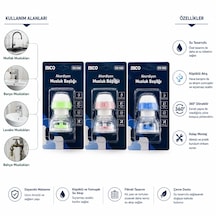 12 Adet Musluk Ucu Filtresi Akordiyon - Pervaneli 360 16-19mm Tüm Musluklara Uyum Kireçlenme Yapmaz Çok Renkli