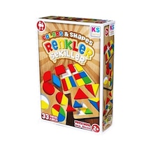 Renkler Ve Şekiller Puzzle Yapboz 33 Parça +2 Yaş Eğitici Oyun