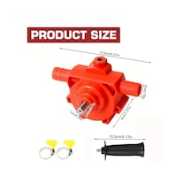 Xuweiwei 1 Set Elektrikli Matkap Su Pompası Ev Ve Dış Mekan Kullanımı İçin Yükseltilmiş Taşınabilir Hızlı Su Akışı