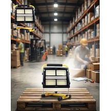 Zenvia Çok Fonksiyonlu Led Projektör Kamp Lambası Solar Şarjlı Powerbank Özellikli Znv2026 Çok Renkli