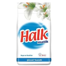 Halk Matik Beyaz ve Renkliler için Çamaşır Deterjanı 9 KG