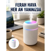 Hava Nemlendirici Buhar Makinesi Led Işıklı Usb Dekoratif Nemlendirici Yeni Nesil - Lisinya