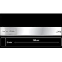Dekoratif Aynalı Pleksi Şerit Süs Altın 20 Mm X 2400 Mm Mobilya Altın