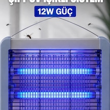 Elektrikli Sinek Ve Sivrisinek Öldürücü 12w Çift Uv Işıklı Böcek Lambası