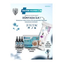 Doctor Silver Ion Gümüş İyonlu Kolonya 3 x 50 ML + Saç Yıkama Bonesi + Perine Islak Mendili 50'li