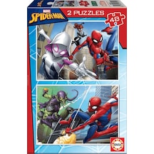 Educa Çocuk Puzzle 2X48 Parça Spiderman 18099