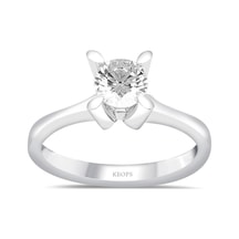 G Renk 0.50 Karat Pırlanta Tektaş Yüzük - Hrd Sertifikalı G Renk 0.50 Karat Pırlanta Tektaş Yüzük - Hrd Sertifikalı