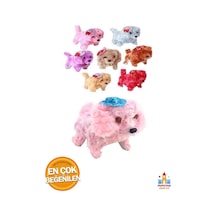 Pelüş Oyuncak Köpek - Hareket Eden Ve Havlayan Yumuşak Dokulu Peluş Köpek, Çocukların En Sevdiği Ark Çok Renkli