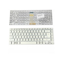 Acer Uyumlu Aspire E5-411G Notebook Klavye Beyaz