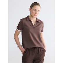 Lcw Comfort Kahverengi Soft Touch Kadın Tişört