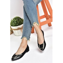 Fox Shoes P726776309 Siyah Toka Aksesuarlı Kadın Babet Siyah Fox Shoes P726776309 Siyah Toka Aksesuarlı Kadın Babet Siyah