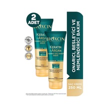 Bioxcin Keratin & Argan Onarıcı Saç Bakım Kremi 2 x 250 ML